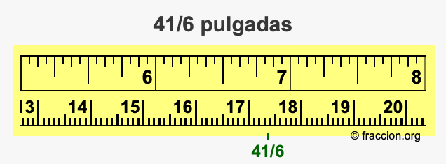 41/6 pulgadas