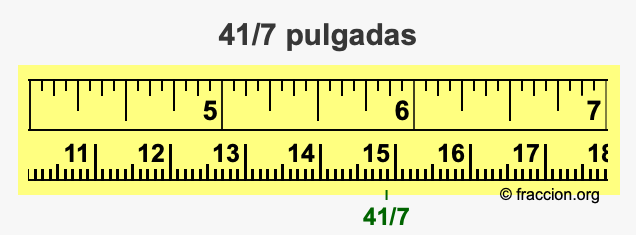 41/7 pulgadas