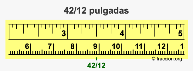 42/12 pulgadas