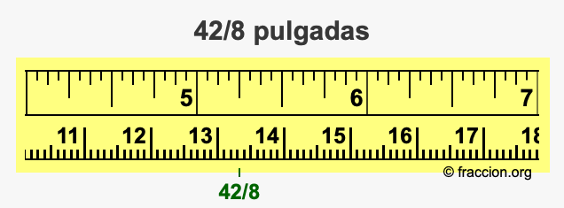 42/8 pulgadas