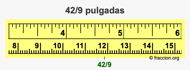 42/9 pulgadas