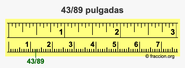 43/89 pulgadas