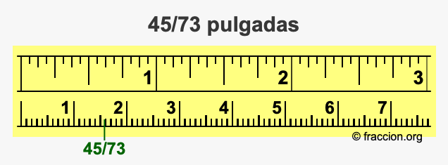 45/73 pulgadas