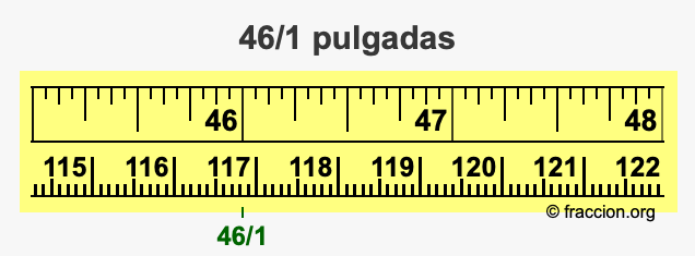 46/1 pulgadas