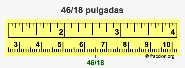 46/18 pulgadas