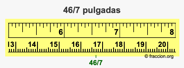 46/7 pulgadas