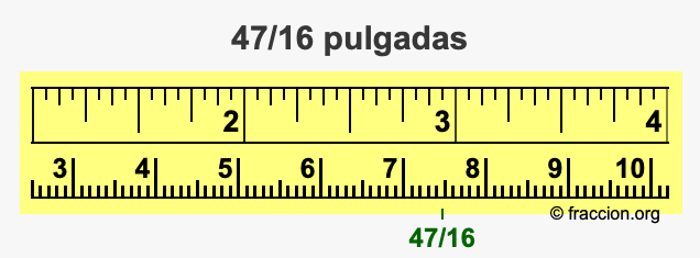 47/16 pulgadas