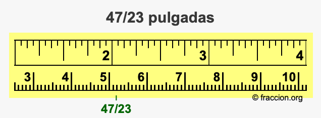 47/23 pulgadas