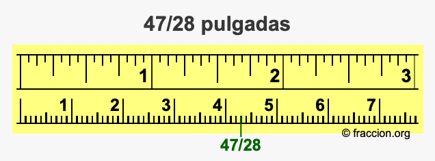 47/28 pulgadas