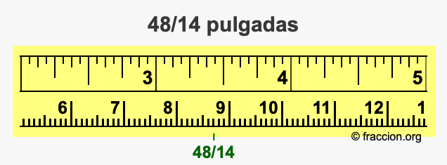 48/14 pulgadas