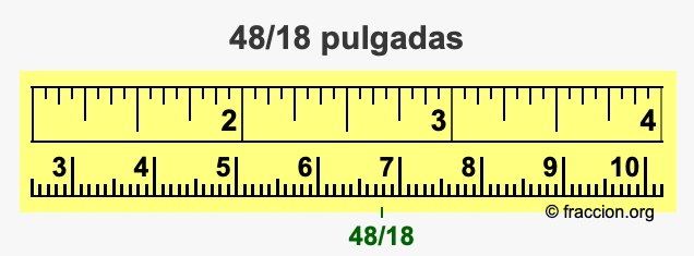 48/18 pulgadas