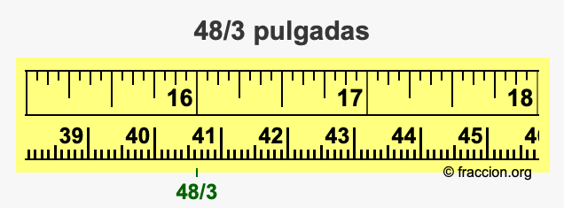 48/3 pulgadas