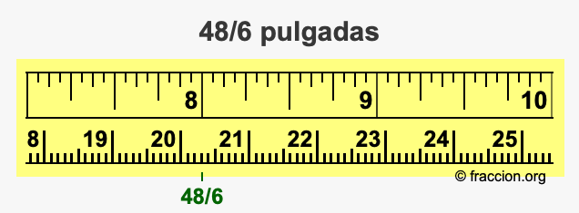 48/6 pulgadas