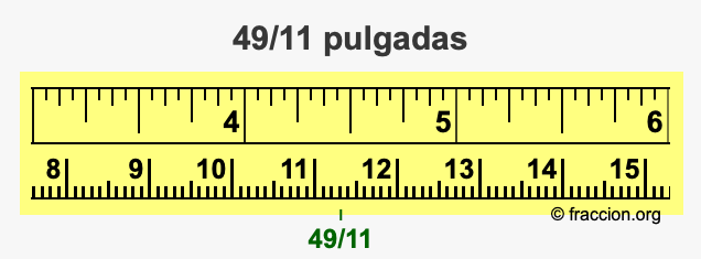 49/11 pulgadas