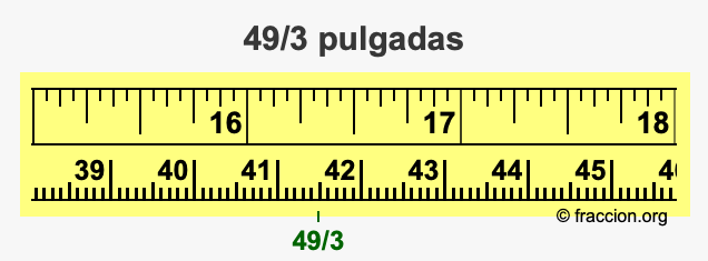 49/3 pulgadas