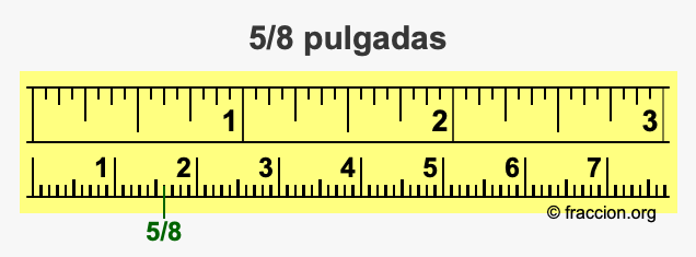 Convertir 5 8 Pulgadas A Cent metros 5 8 Pulgada A Cm 