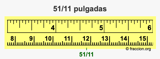 51/11 pulgadas