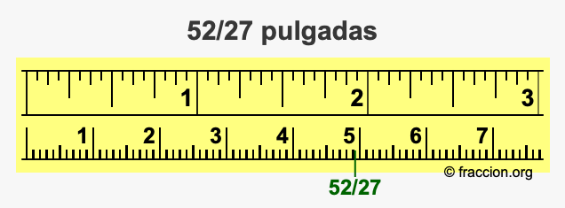 52/27 pulgadas