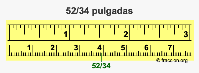 52/34 pulgadas