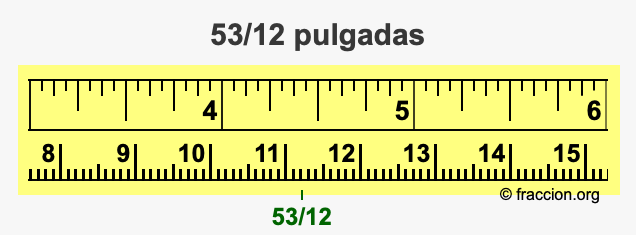 53/12 pulgadas