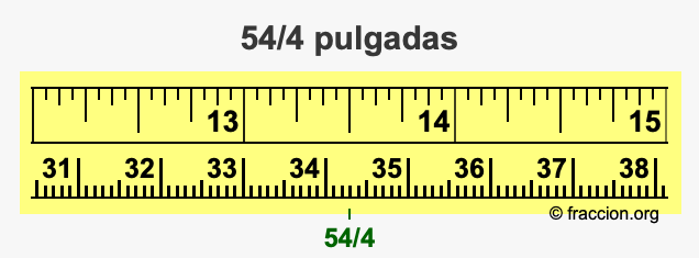 54/4 pulgadas