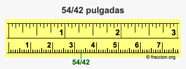 54/42 pulgadas