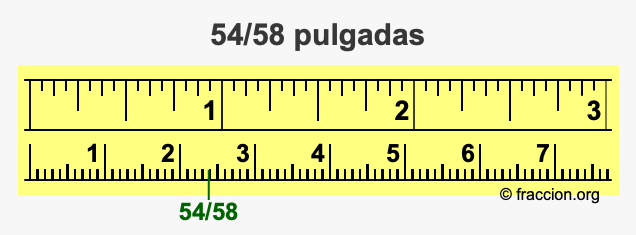 54/58 pulgadas