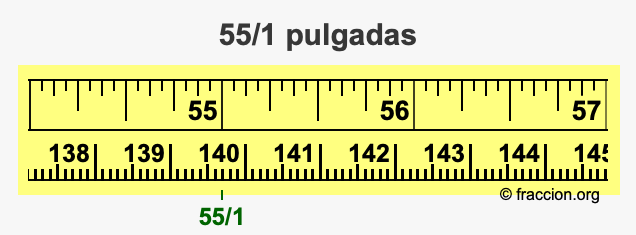 55/1 pulgadas