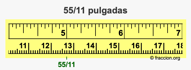 55/11 pulgadas