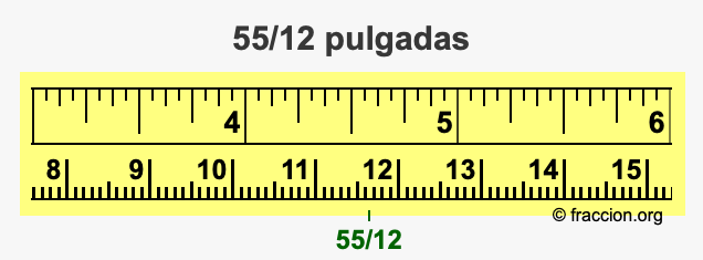 55/12 pulgadas
