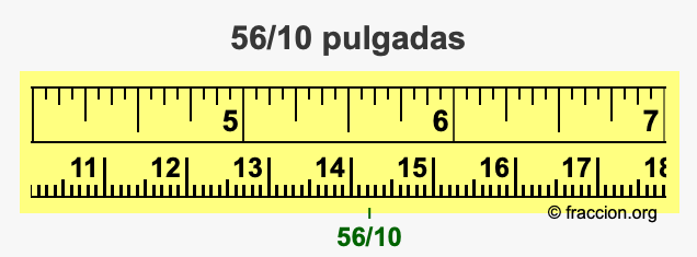 56/10 pulgadas