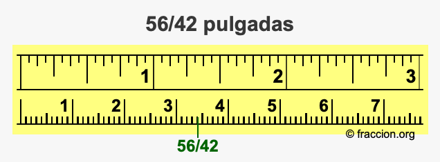 56/42 pulgadas