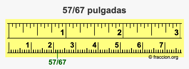 57/67 pulgadas