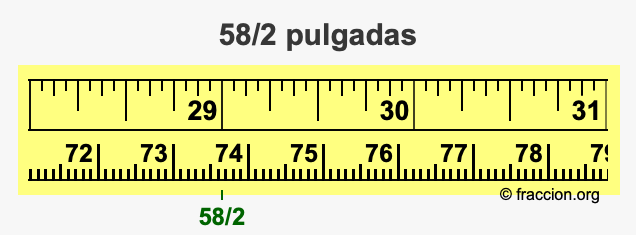 58/2 pulgadas
