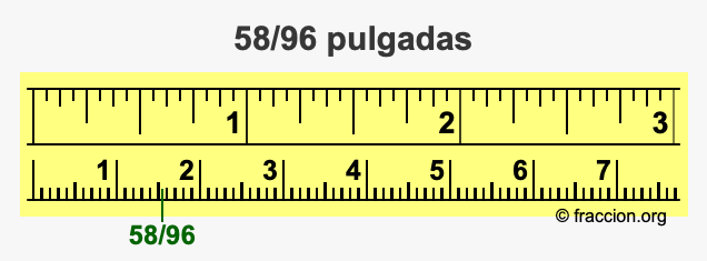 58/96 pulgadas