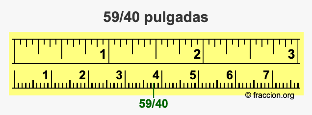 59/40 pulgadas