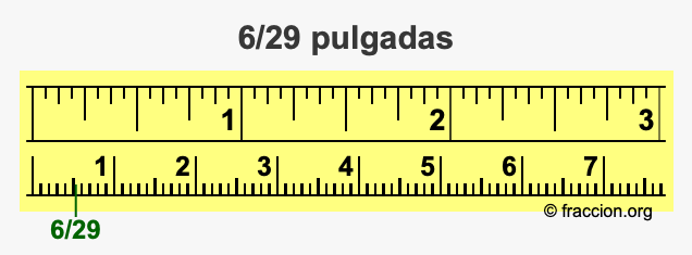 6/29 pulgadas