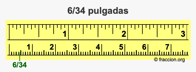 6/34 pulgadas