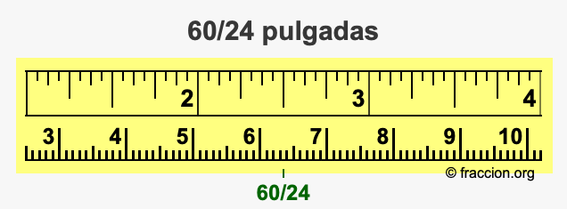 60/24 pulgadas