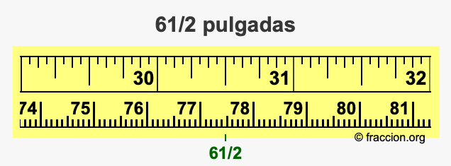 61/2 pulgadas