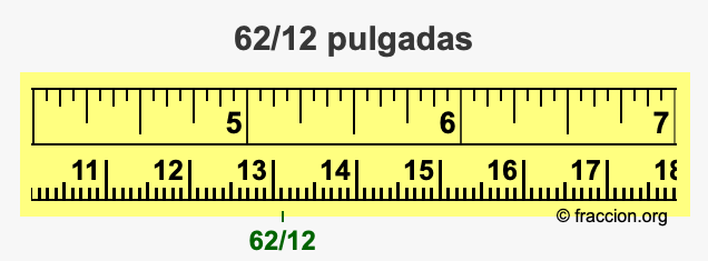 62/12 pulgadas