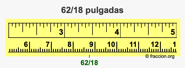 62/18 pulgadas