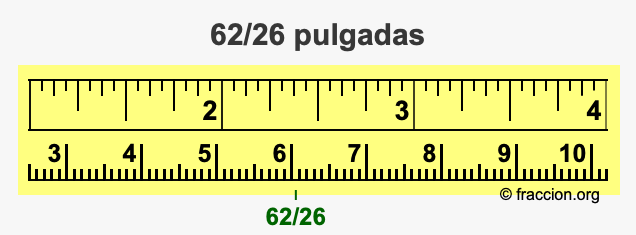 62/26 pulgadas