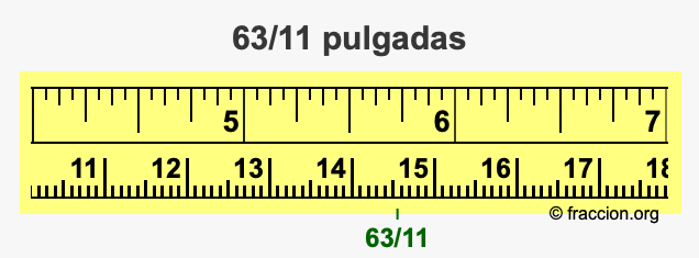 63/11 pulgadas