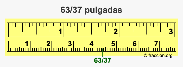 63/37 pulgadas