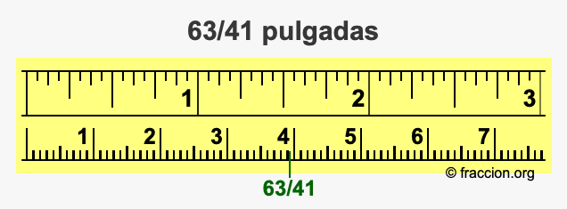 63/41 pulgadas