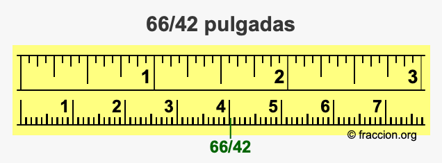 66/42 pulgadas
