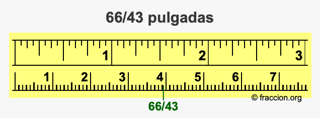 66/43 pulgadas