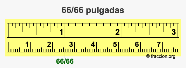 66/66 pulgadas