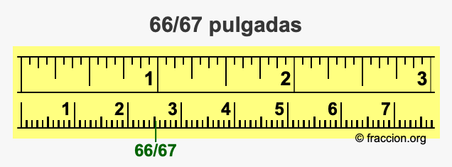 66/67 pulgadas